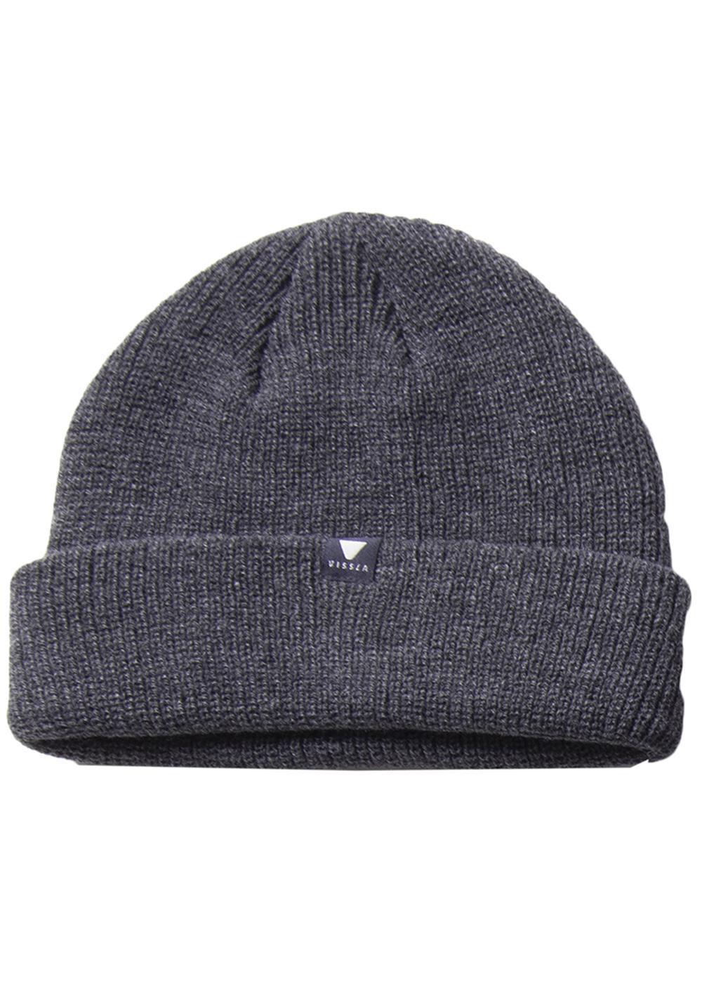 Vissla Unisex Trimline Cuffed Beanie, Heathered Acrylic Knit