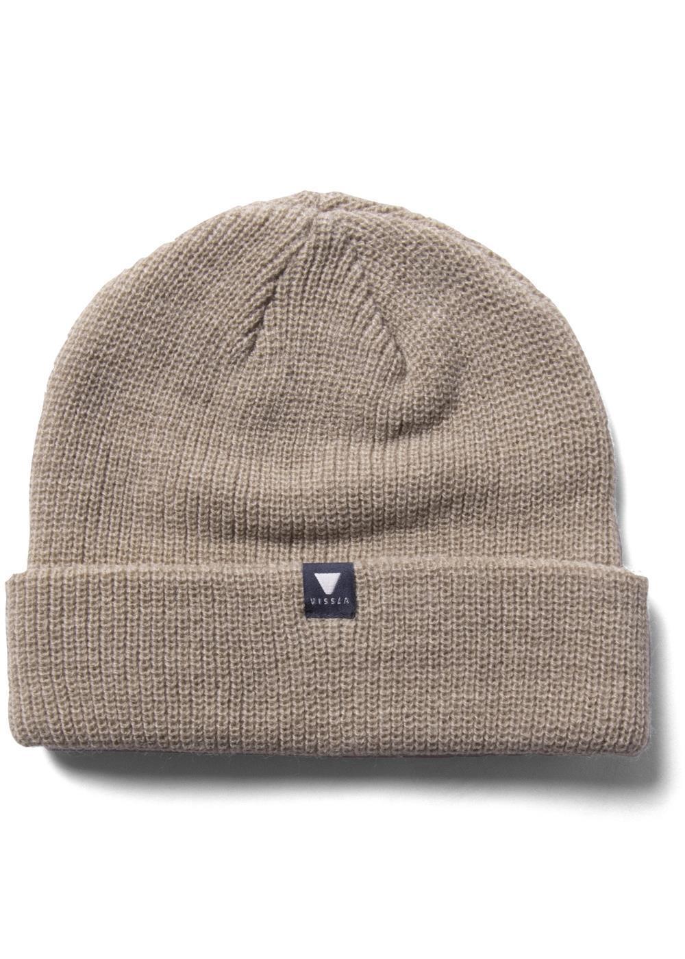 Vissla Unisex Trimline Cuffed Beanie, Heathered Acrylic Knit