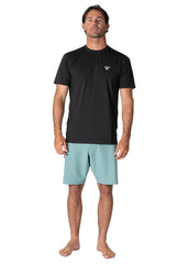 Vissla Men's Twisted Short Sleeve Rash Vest, Recycled Polyester