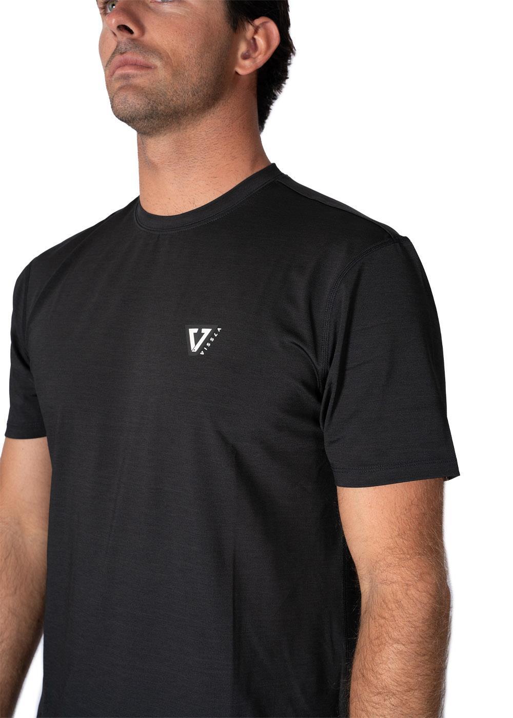 Vissla Men's Twisted Short Sleeve Rash Vest, Recycled Polyester