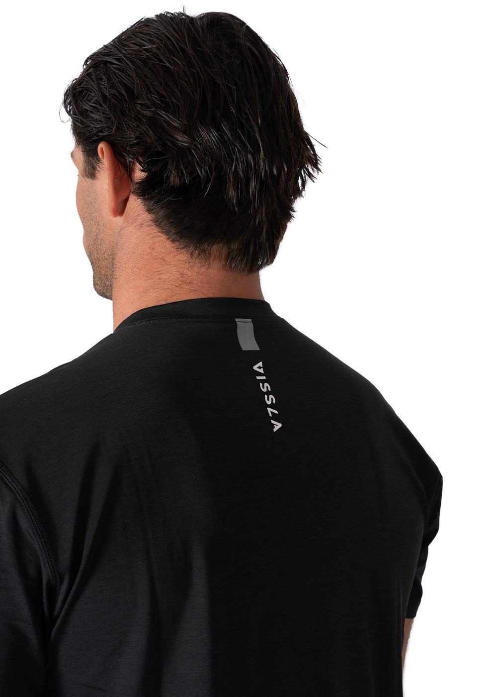 Vissla Men's Twisted Short Sleeve Rash Vest, Recycled Polyester
