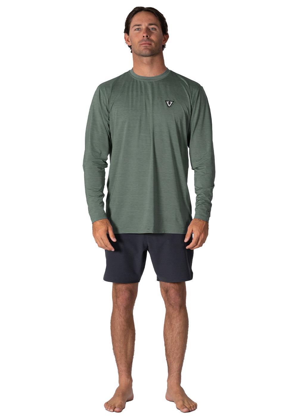 Vissla Men's Twisted Eco Long Sleeve Surf Tee, Recycled Polyester
