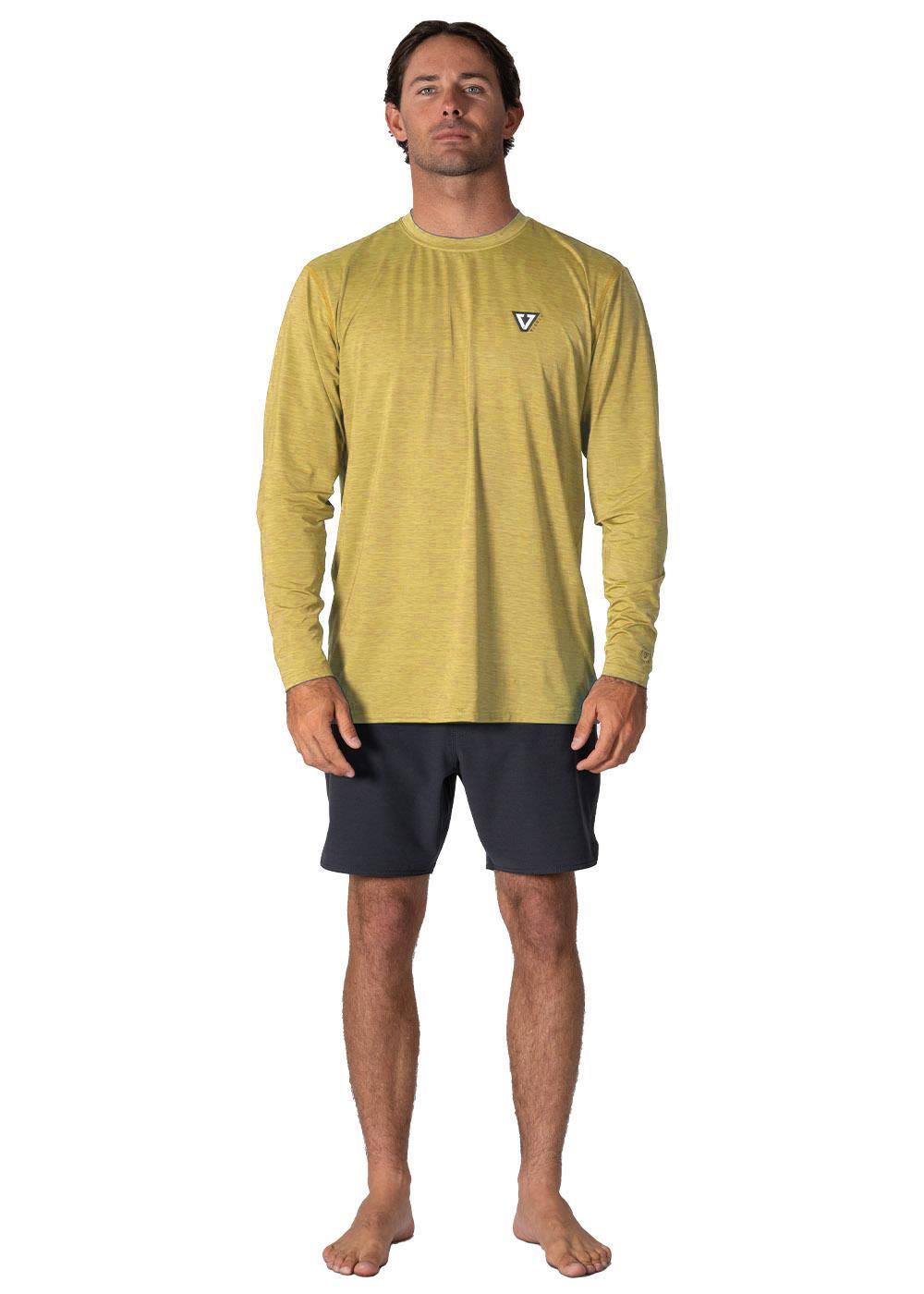 Vissla Men's Twisted Eco Long Sleeve Surf Tee, Recycled Polyester