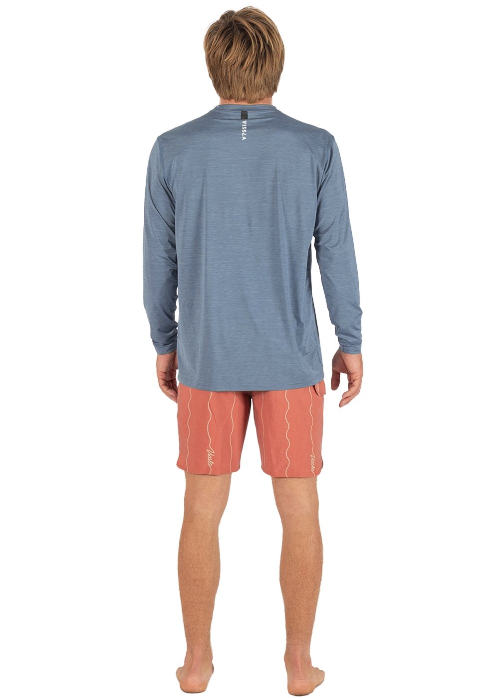 Vissla Men's Twisted Eco Long Sleeve Surf Tee, Recycled Polyester