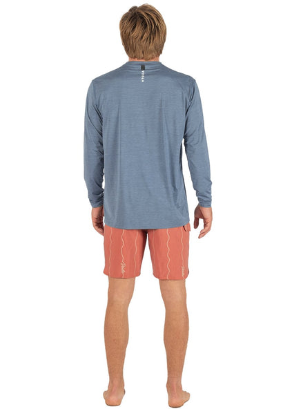 Vissla Men's Twisted Eco Long Sleeve Surf Tee, Recycled Polyester, image 17