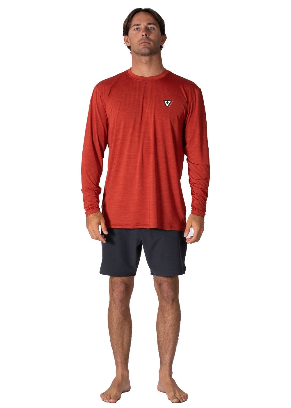 Vissla Men's Twisted Eco Long Sleeve Surf Tee, Recycled Polyester