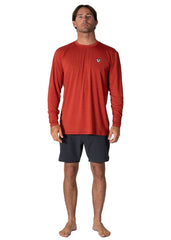 Vissla Men's Twisted Eco Long Sleeve Surf Tee, Recycled Polyester