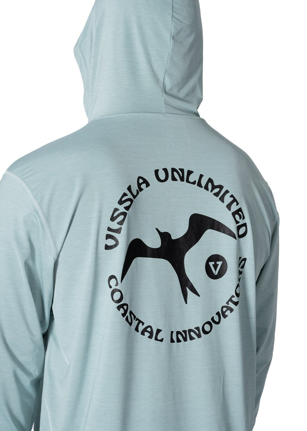 Vissla Men's Twisted Eco Hooded Long Sleeve Lycra, Recycled Poly