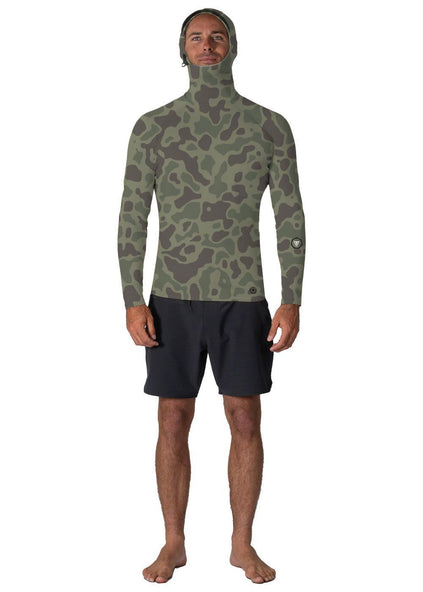Vissla Men's Warm Seas Hooded Rash Vest, Recycled Polyester, image 10
