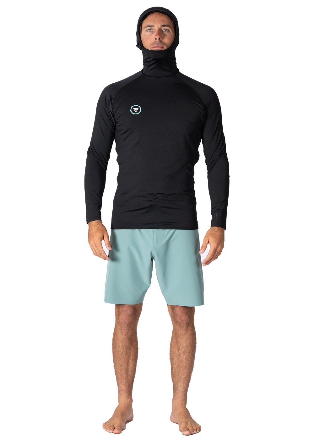 Vissla Men's Warm Seas Hooded Rash Vest, Recycled Polyester