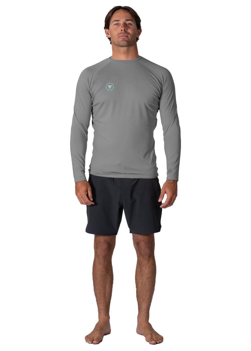 Vissla Men's Warm Seas Long Sleeve Rash Vest, Recycled Polyester