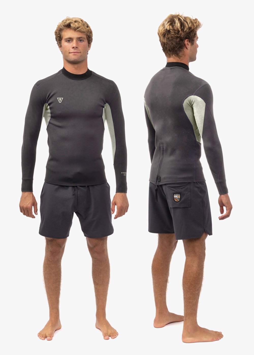 Vissla Men's Natural Seas 1mm Wetsuit Jacket, Long Sleeve