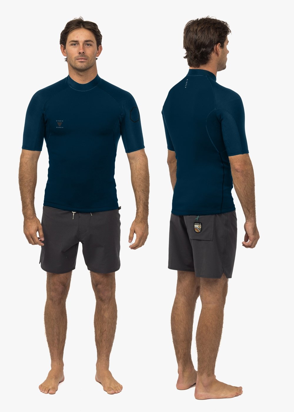 Vissla Men's High Seas II 1mm Wetsuit Jacket, Short Sleeve
