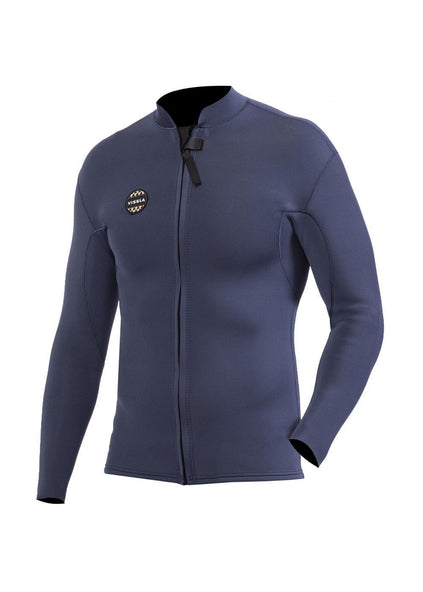 Vissla Men's Solid Sets 2mm Front Zip Wetsuit Jacket, Long Sleeve, image 4