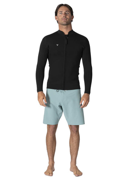 Vissla Men's Solid Sets 2mm Front Zip Wetsuit Jacket, Long Sleeve