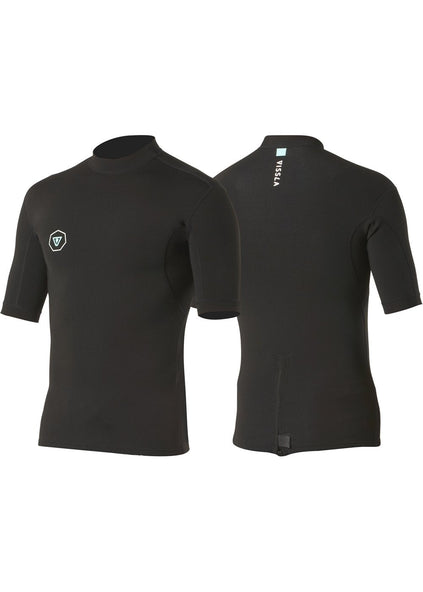 Vissla Men's 7 Seas 1mm Short Sleeve Wetsuit Jacket, Back Zip, image 6