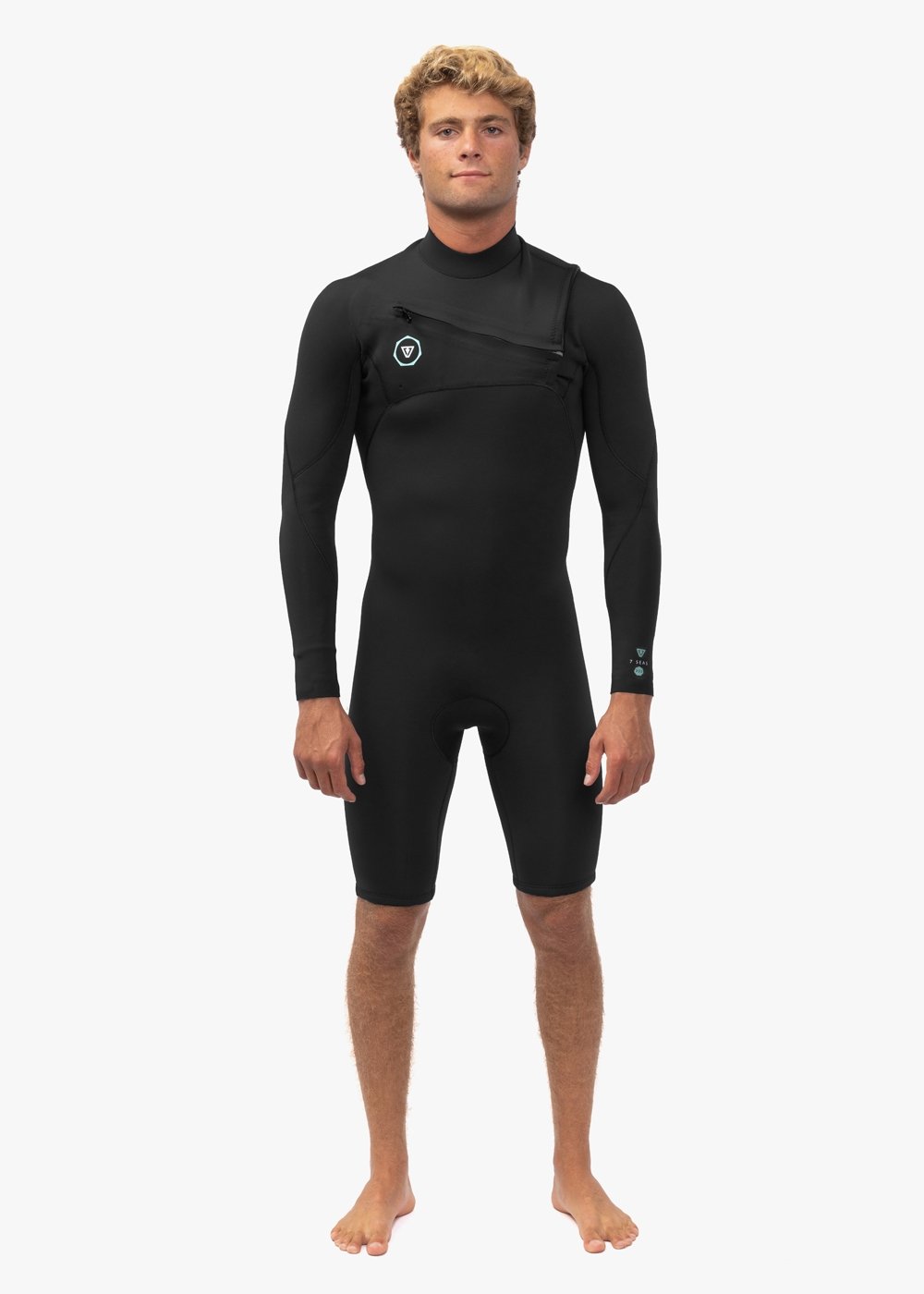 Vissla Men's 7 Seas 2/2mm Long Sleeve Spring Suit, Shoulder Entry