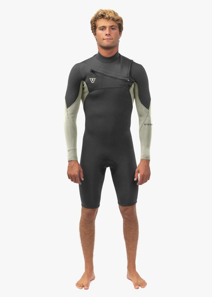 Vissla Men's Natural Seas 2/2mm Long Sleeve Spring Suit, Chest Zip
