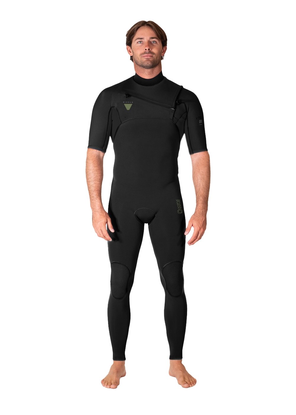 Vissla Men's Natural Seas 2/2mm Short Sleeve Wetsuit, Full Suit