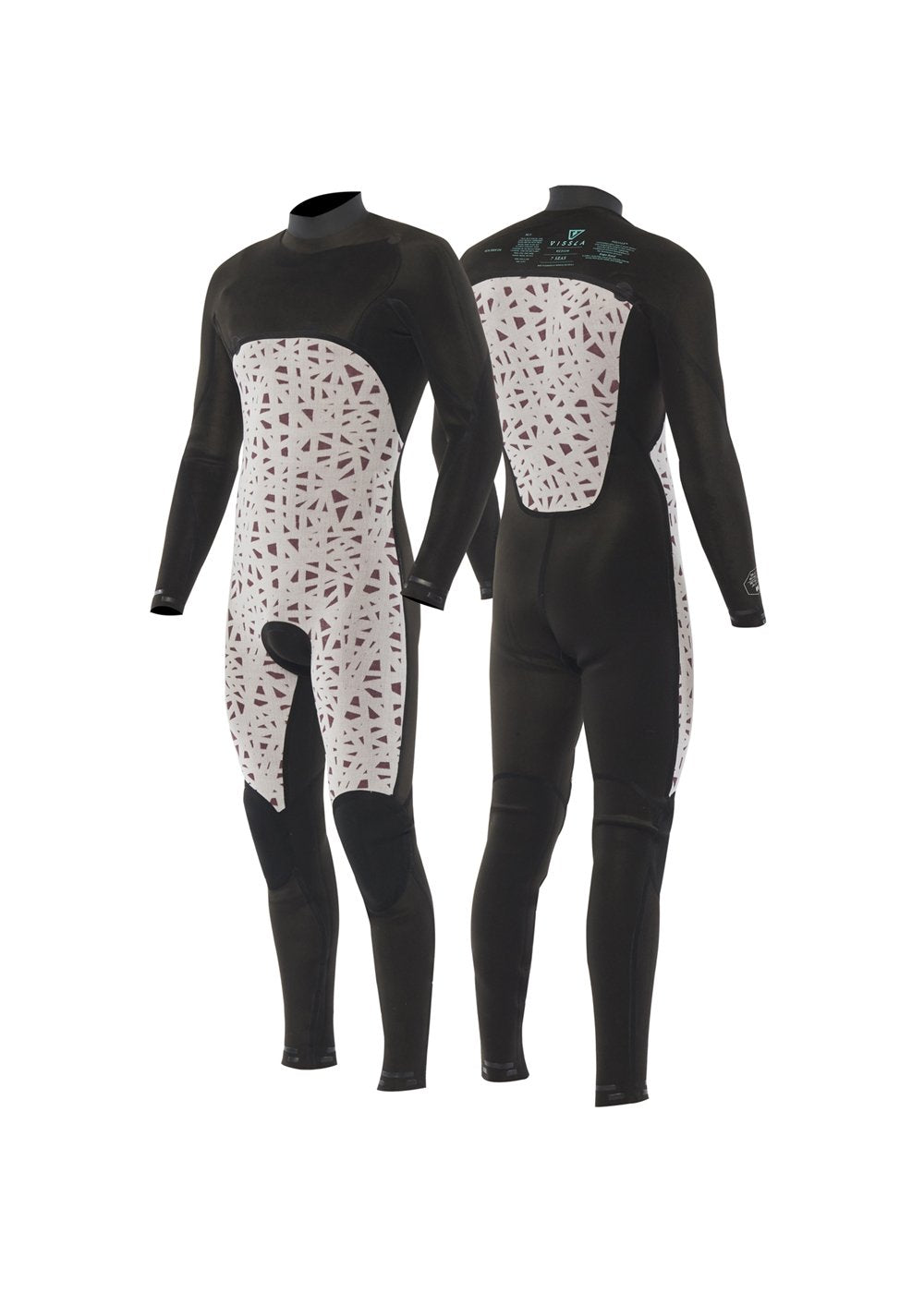 Vissla Men's 7 Seas Raditude 3/2mm Chest Zip Wetsuit, Full Suit