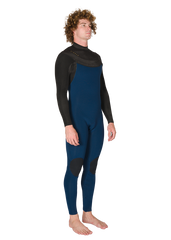 Vissla Men's New Seas 4/3mm V-Zip Wetsuit, Full Suit
