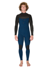 Vissla Men's New Seas 4/3mm V-Zip Wetsuit, Full Suit