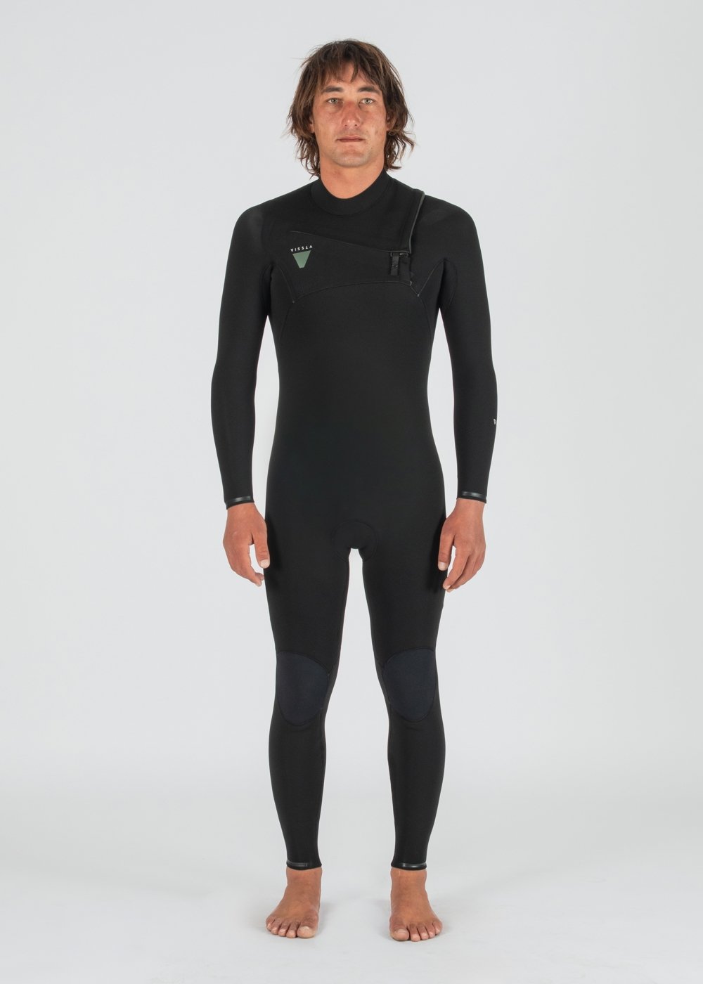 Vissla Men's Natural Seas 3/2mm Chest Zip Wetsuit, Full Suit