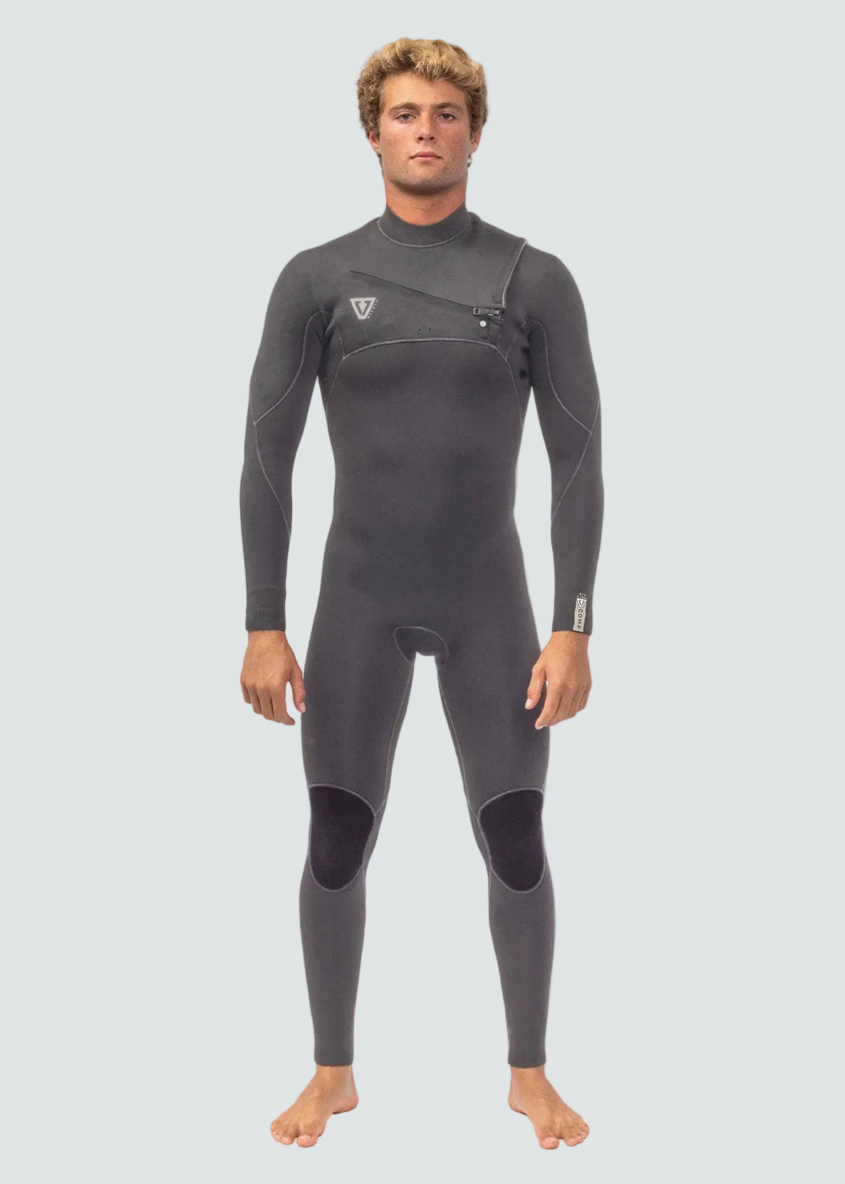 Vissla Men's 7 Seas Comp 4/3mm Chest Zip Wetsuit, Full Suit