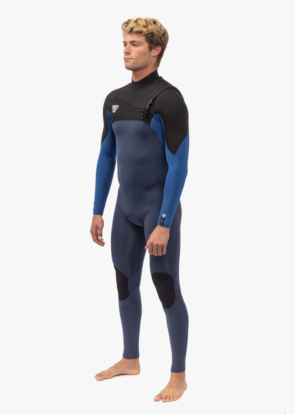 Vissla Men's 7 Seas Comp 4/3mm Chest Zip Wetsuit, Full Suit
