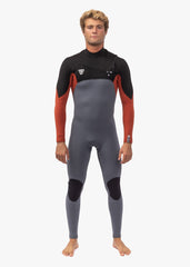 Vissla Men's 7 Seas Comp 4/3mm Chest Zip Wetsuit, Full Suit