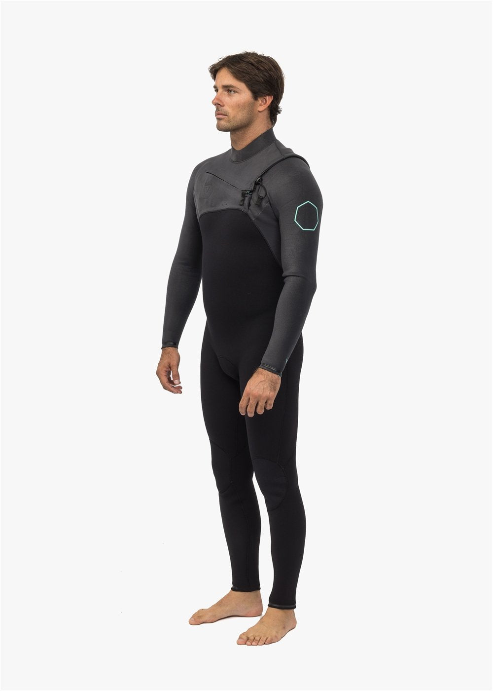 Vissla Men's High Seas II 3/2mm Chest Zip Wetsuit, Full Suit