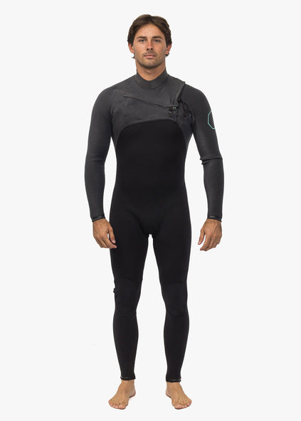 Vissla Men's High Seas II 3/2mm Chest Zip Wetsuit, Full Suit