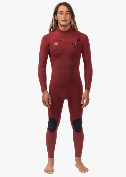 Vissla Men's 7 Seas 5/4mm Chest Zip Wetsuit, Full Suit