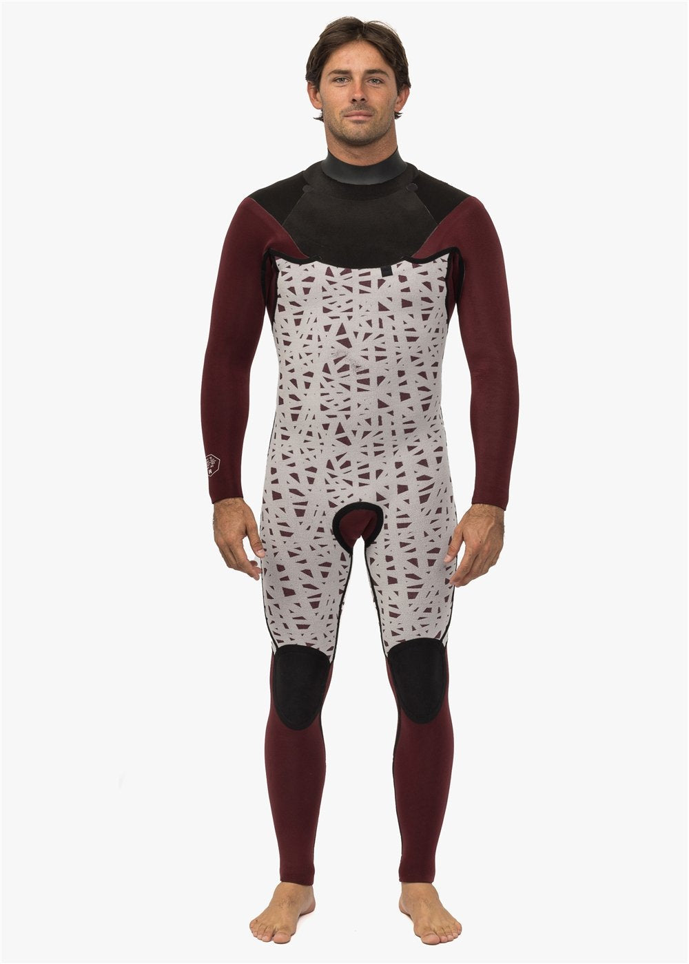 Vissla Men's New Seas 4/3mm V-Zip Wetsuit, Full Suit