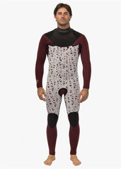 Vissla Men's New Seas 4/3mm V-Zip Wetsuit, Full Suit