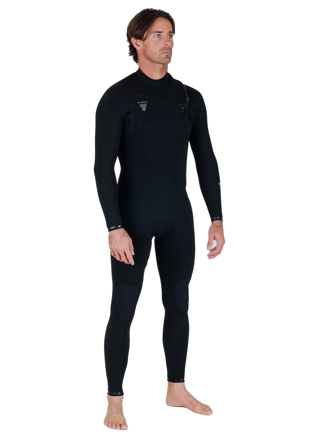 Vissla Men's Natural Seas 4/3mm Chest Zip Wetsuit, Full Suit