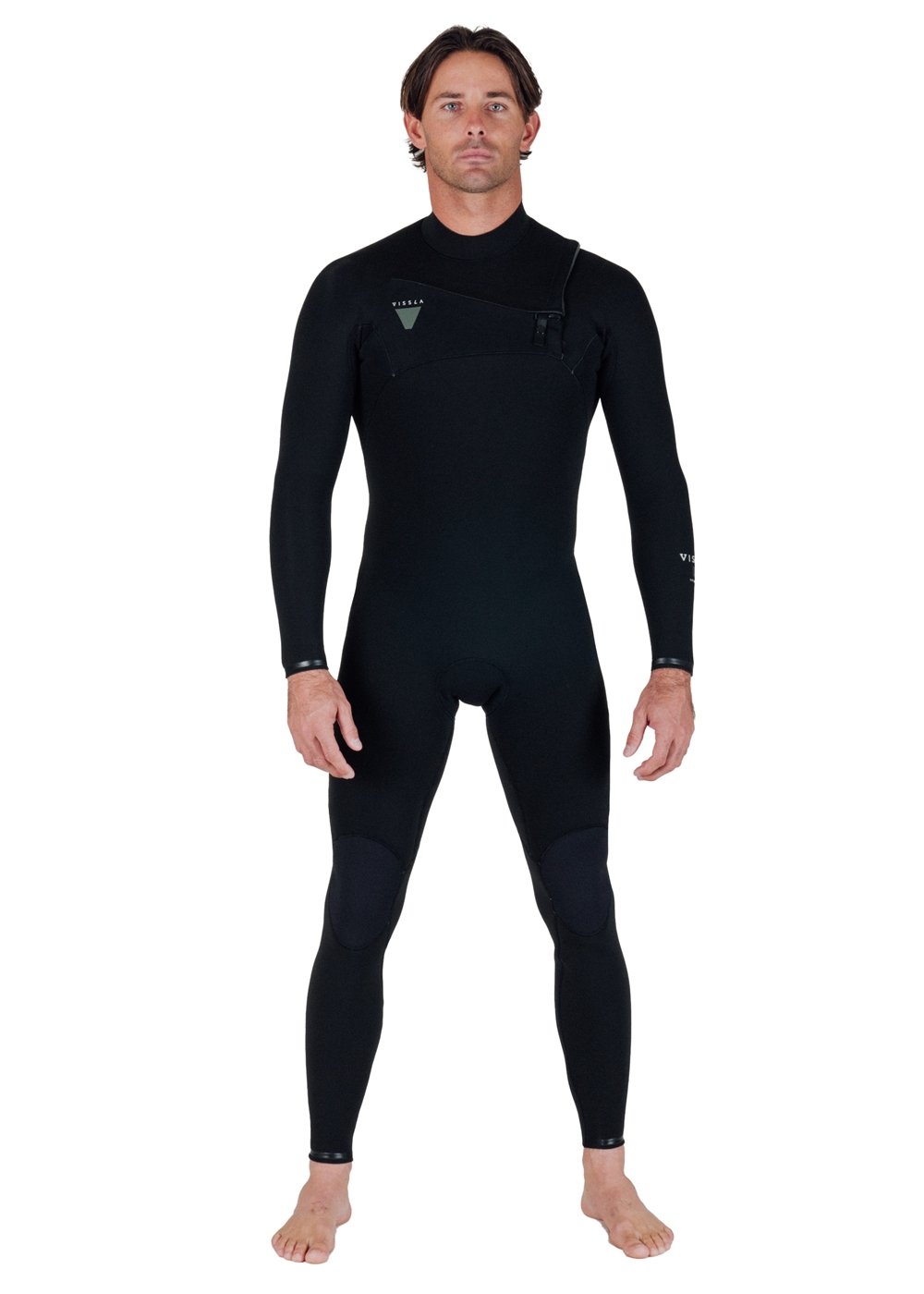 Vissla Men's Natural Seas 4/3mm Chest Zip Wetsuit, Full Suit