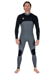 Vissla Men's Natural Seas 4/3mm Chest Zip Wetsuit, Full Suit