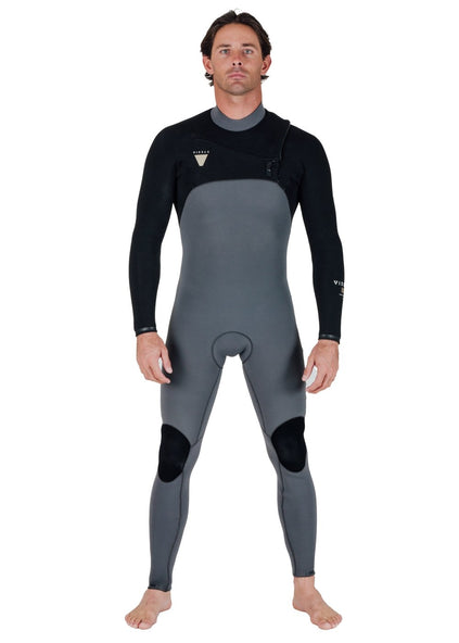 Vissla Men's Natural Seas 4/3mm Chest Zip Wetsuit, Full Suit