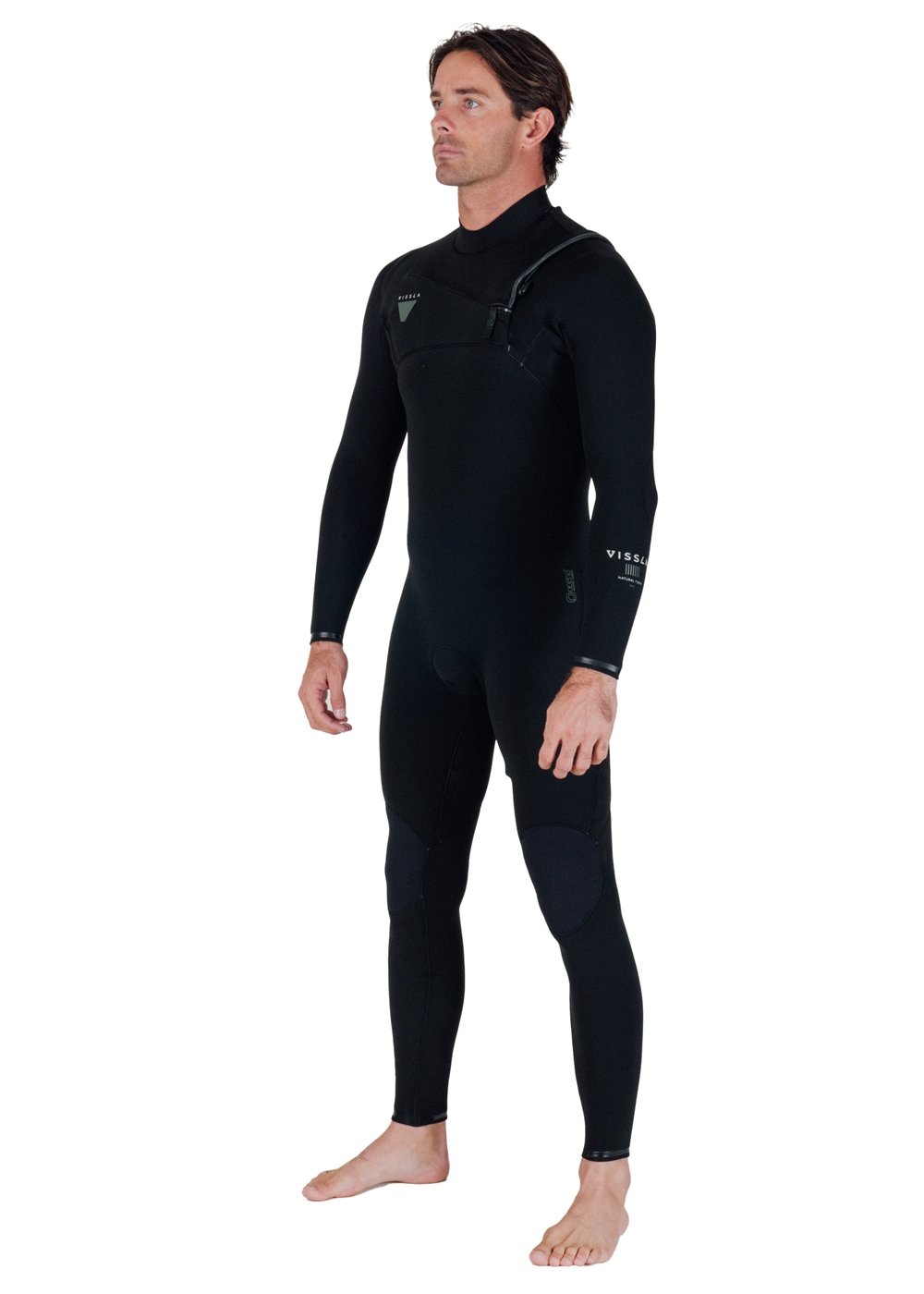 Vissla Men's Natural Seas 4/3mm Chest Zip Wetsuit, Full Suit