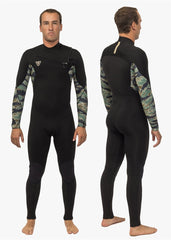 Vissla Men's 7 Seas Comp 4/3mm Chest Zip Wetsuit, Full Suit