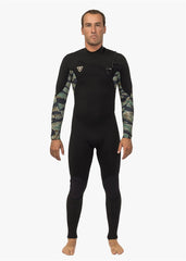Vissla Men's 7 Seas Comp 4/3mm Chest Zip Wetsuit, Full Suit