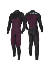 Vissla Men's 7 Seas Comp 4/3mm Chest Zip Wetsuit, Full Suit