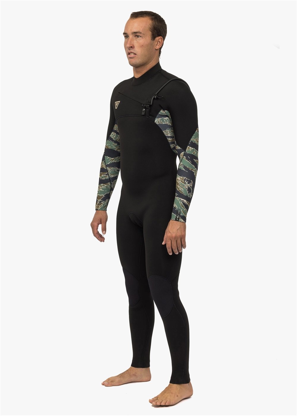 Vissla Men's 7 Seas Comp 4/3mm Chest Zip Wetsuit, Full Suit