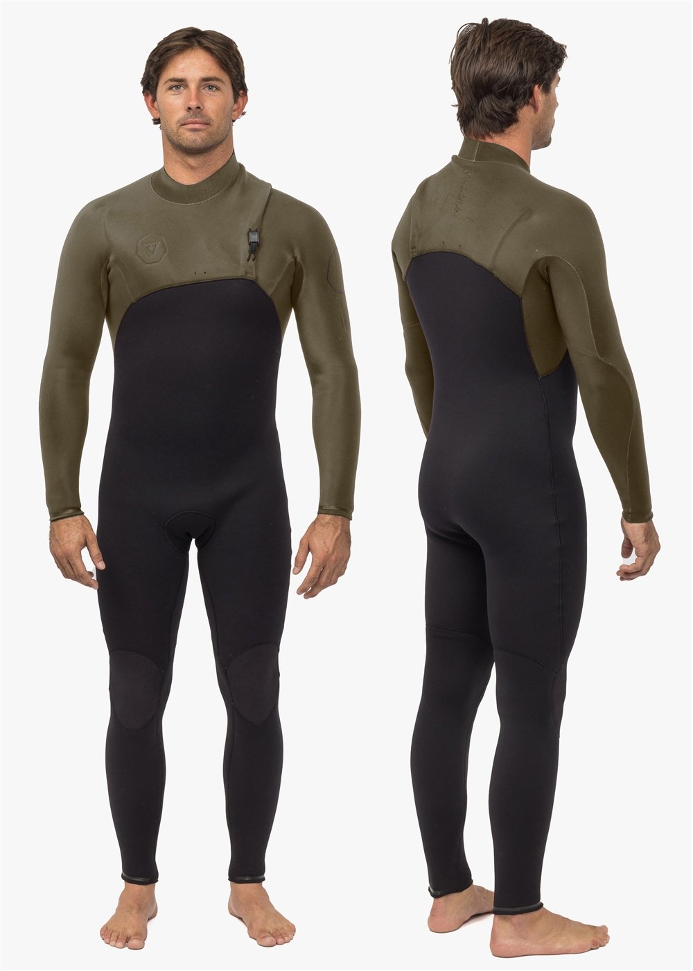 Vissla Men's High Seas II 4/3mm Zipperless Wetsuit, Full Suit