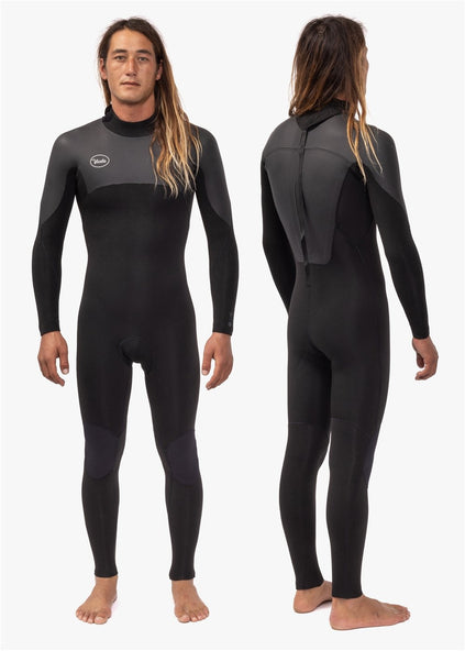 Vissla Men's 7 Seas 4/3mm Back Zip Wetsuit, Full Suit, image 4