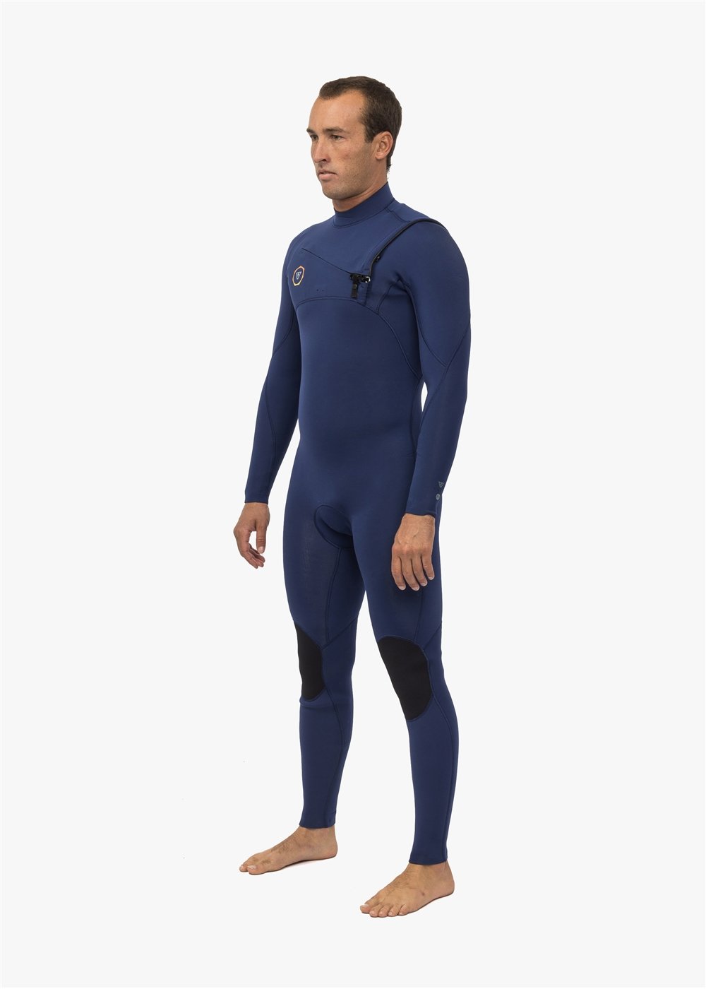 Vissla Men's 7 Seas 4/3mm Chest Zip Wetsuit, Full Suit