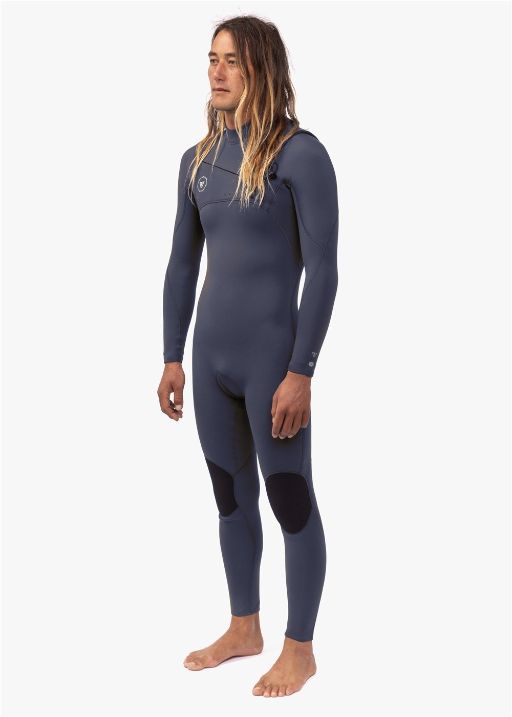 Vissla Men's 7 Seas 4/3mm Chest Zip Wetsuit, Full Suit