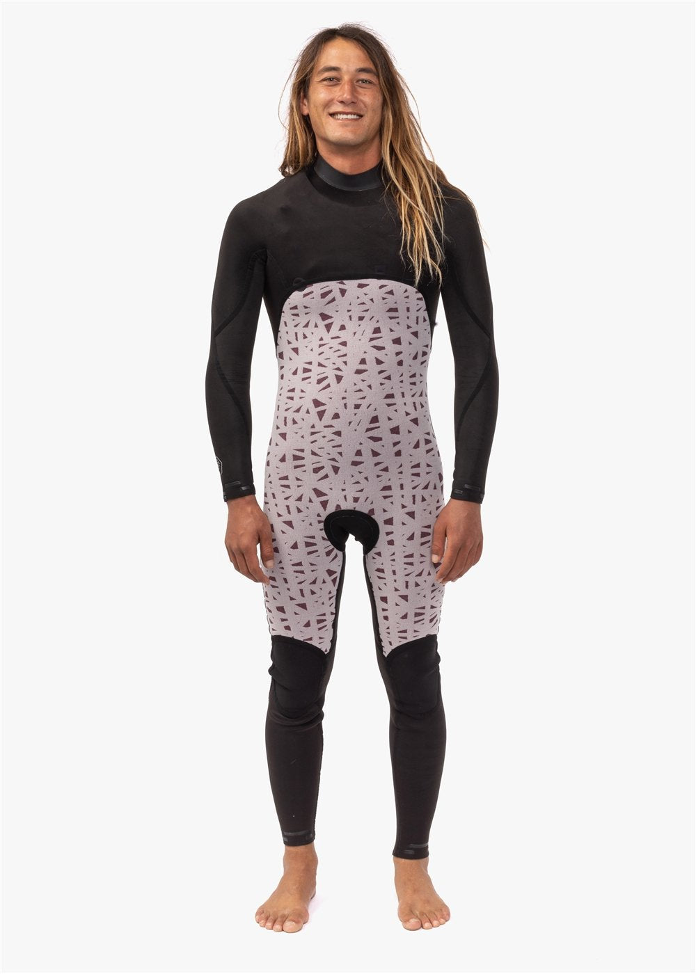 Vissla Men's 7 Seas 4/3mm Chest Zip Wetsuit, Full Suit
