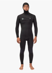 Vissla Men's 7 Seas 5/4/3mm Hooded Chest Zip Wetsuit, Full Suit